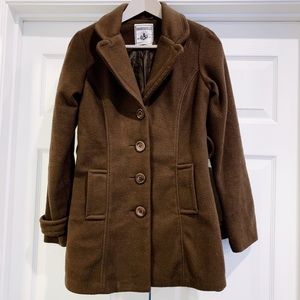 Bozzolo Brown Pea Coat